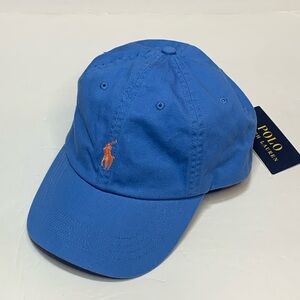 Ralph Lauren Polo Chino Cap Orbit Blue Adjustable Strap NWT